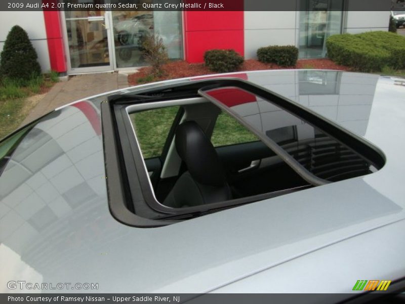 Quartz Grey Metallic / Black 2009 Audi A4 2.0T Premium quattro Sedan