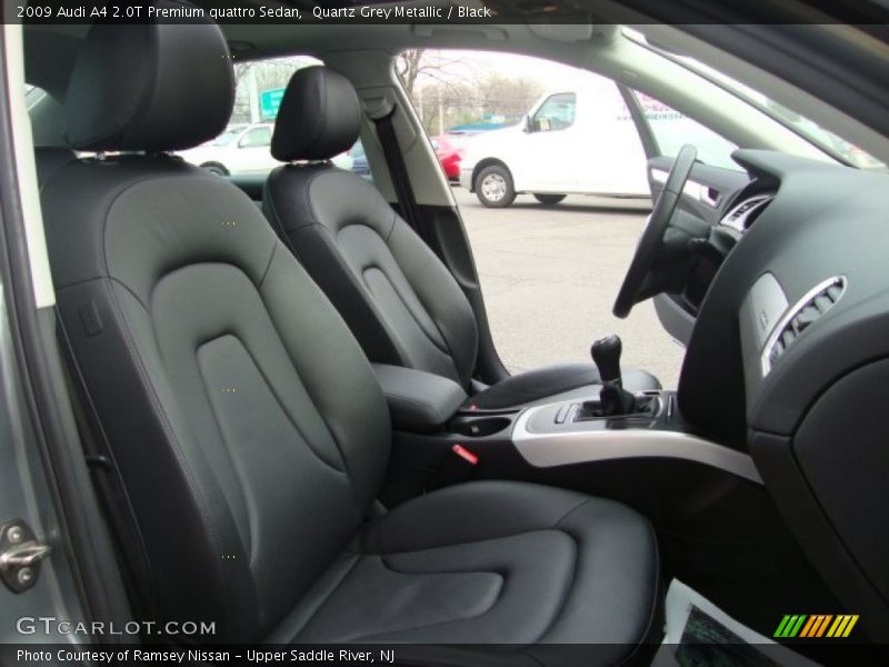 Quartz Grey Metallic / Black 2009 Audi A4 2.0T Premium quattro Sedan