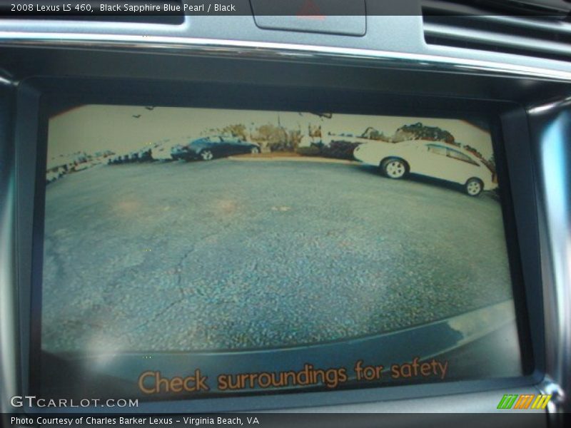 Black Sapphire Blue Pearl / Black 2008 Lexus LS 460