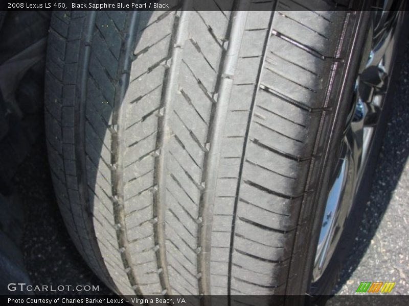 Black Sapphire Blue Pearl / Black 2008 Lexus LS 460