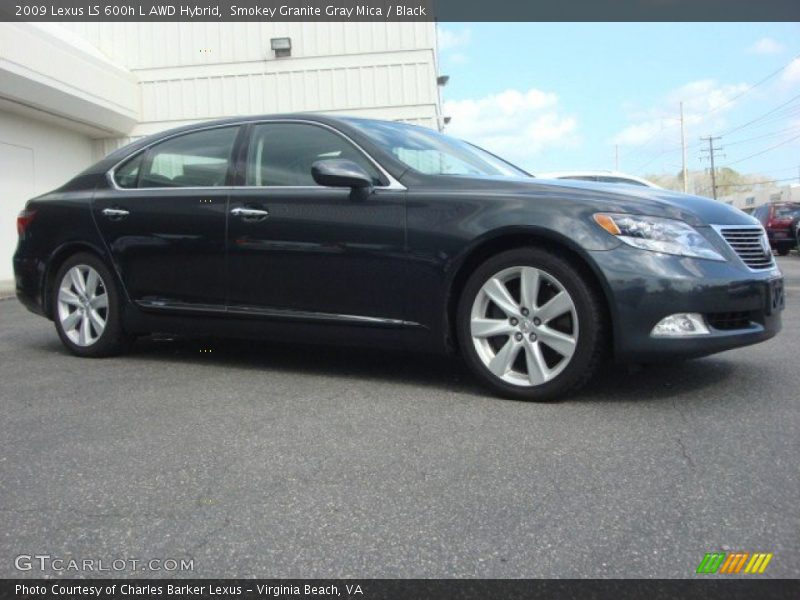 Smokey Granite Gray Mica / Black 2009 Lexus LS 600h L AWD Hybrid