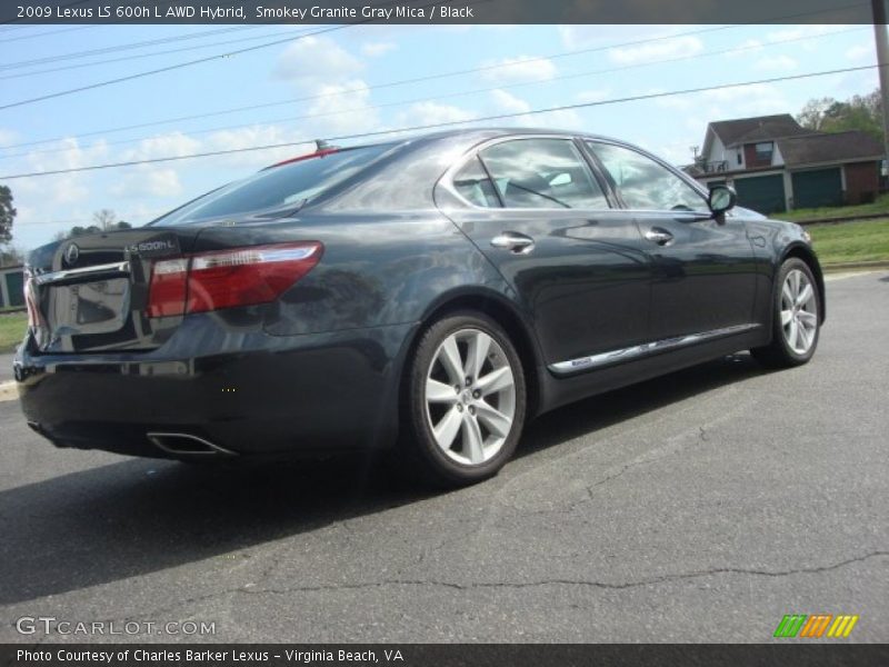 Smokey Granite Gray Mica / Black 2009 Lexus LS 600h L AWD Hybrid