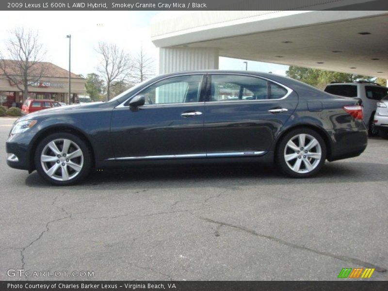 Smokey Granite Gray Mica / Black 2009 Lexus LS 600h L AWD Hybrid