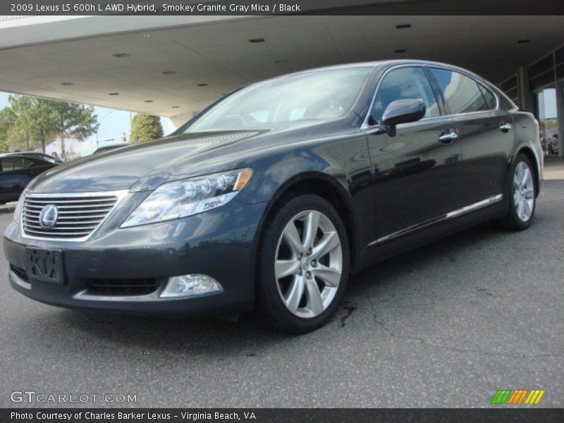 Smokey Granite Gray Mica / Black 2009 Lexus LS 600h L AWD Hybrid
