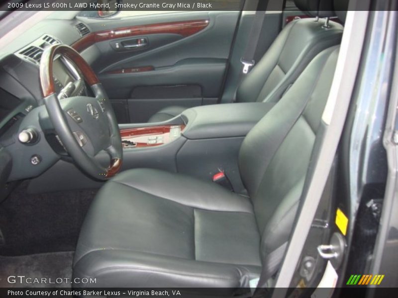 Smokey Granite Gray Mica / Black 2009 Lexus LS 600h L AWD Hybrid
