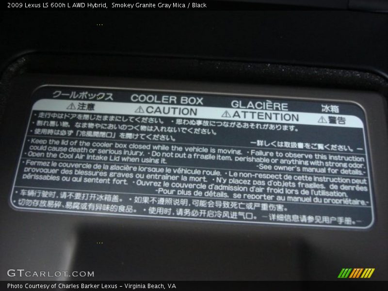 Smokey Granite Gray Mica / Black 2009 Lexus LS 600h L AWD Hybrid