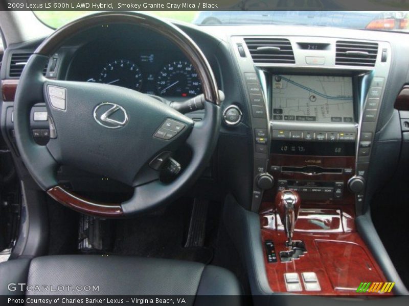 Smokey Granite Gray Mica / Black 2009 Lexus LS 600h L AWD Hybrid