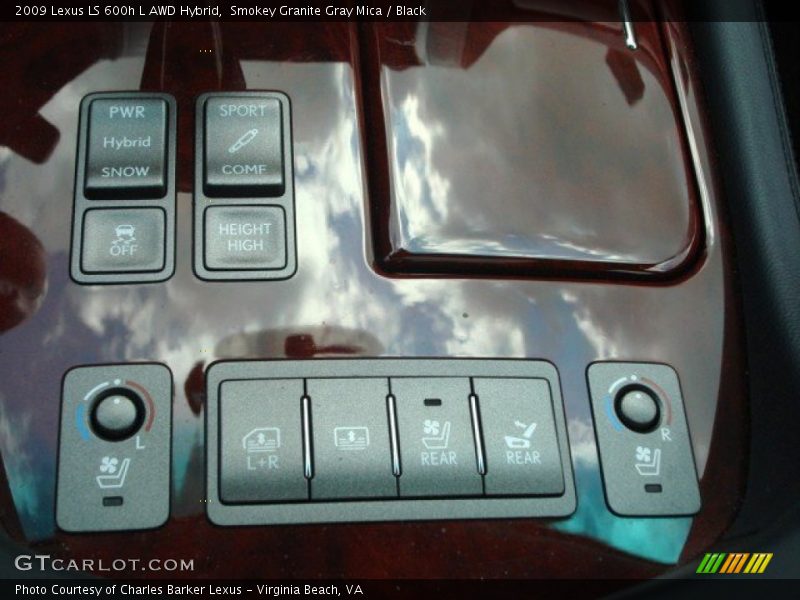 Smokey Granite Gray Mica / Black 2009 Lexus LS 600h L AWD Hybrid