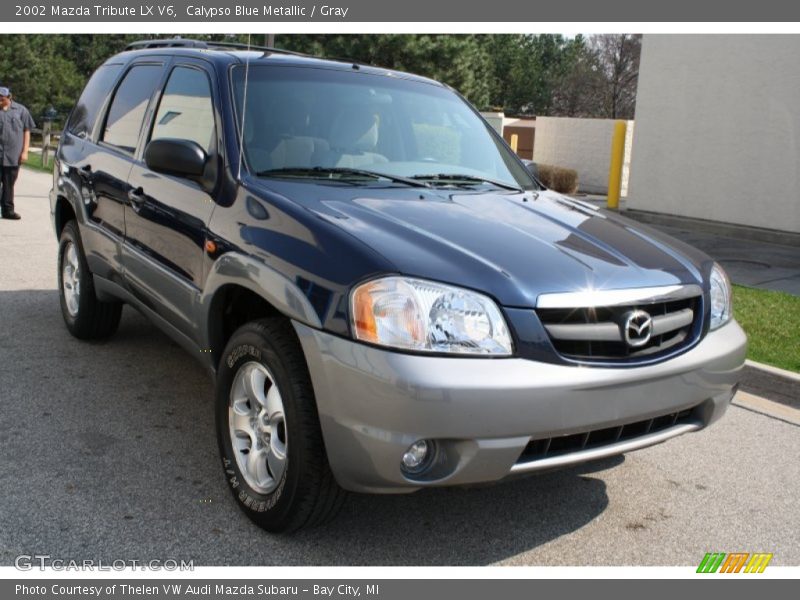 Calypso Blue Metallic / Gray 2002 Mazda Tribute LX V6