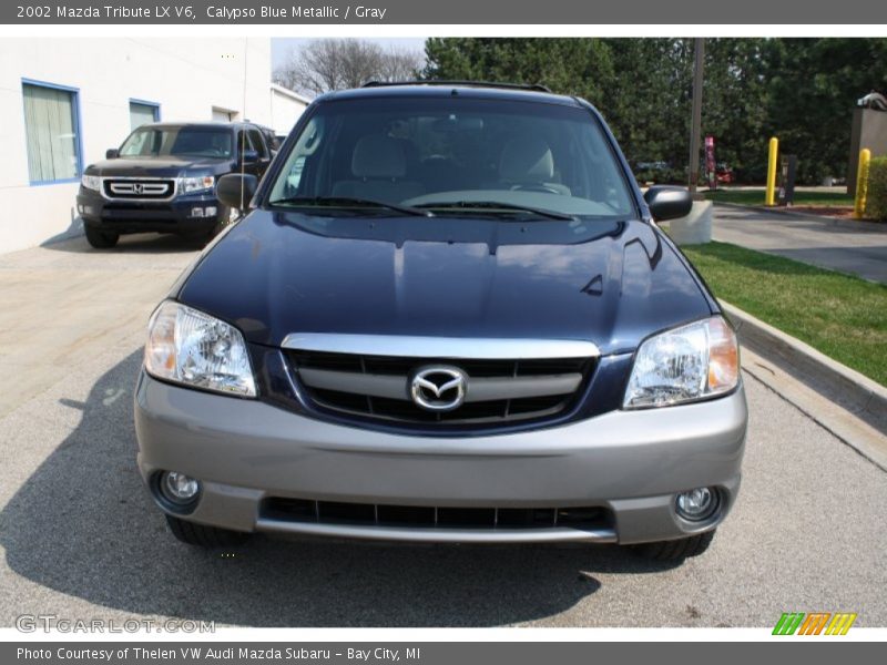 Calypso Blue Metallic / Gray 2002 Mazda Tribute LX V6
