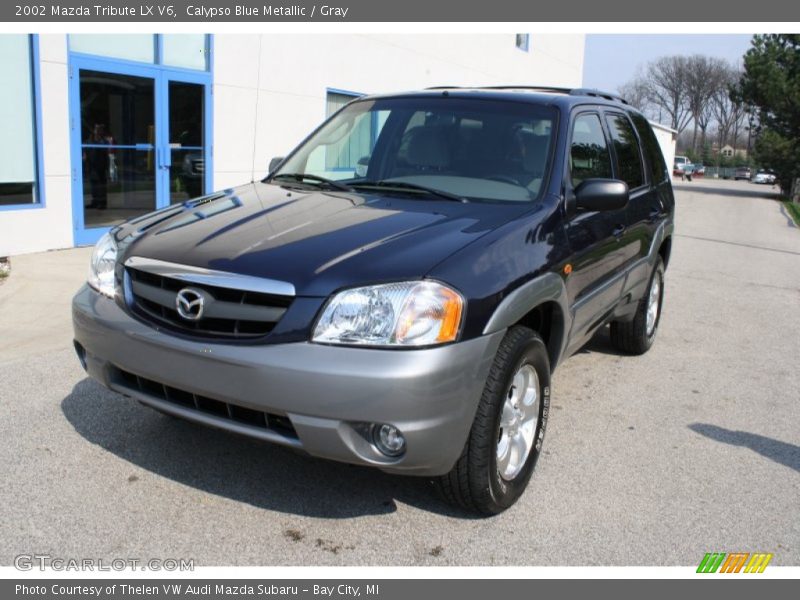 Calypso Blue Metallic / Gray 2002 Mazda Tribute LX V6