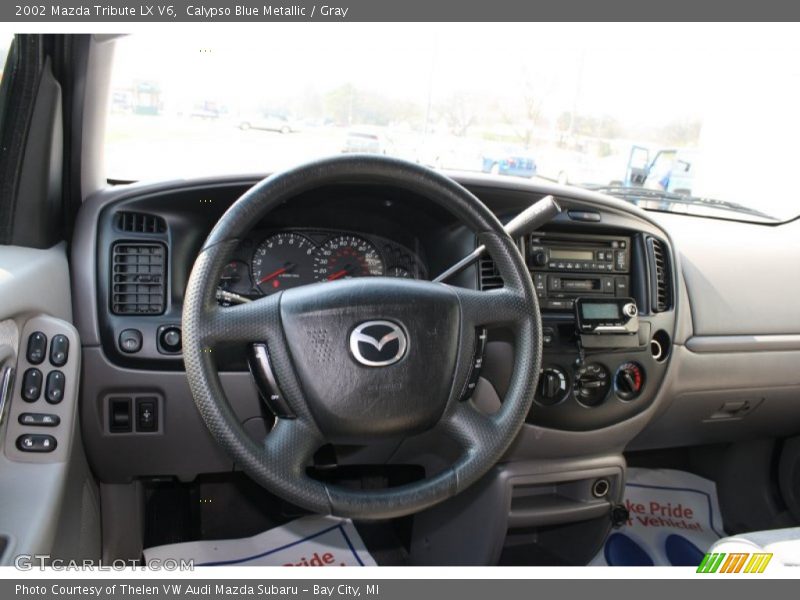 Calypso Blue Metallic / Gray 2002 Mazda Tribute LX V6