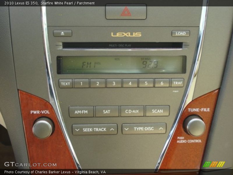 Starfire White Pearl / Parchment 2010 Lexus ES 350
