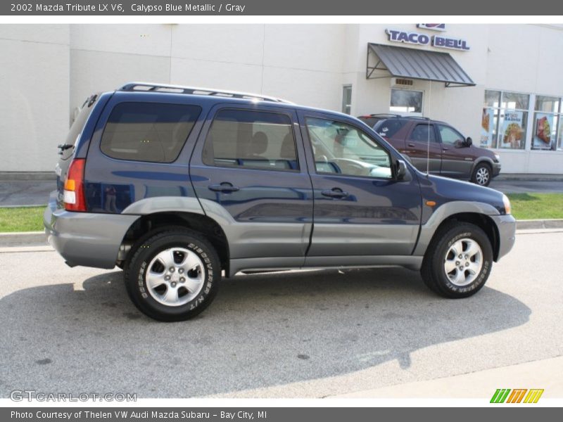 Calypso Blue Metallic / Gray 2002 Mazda Tribute LX V6