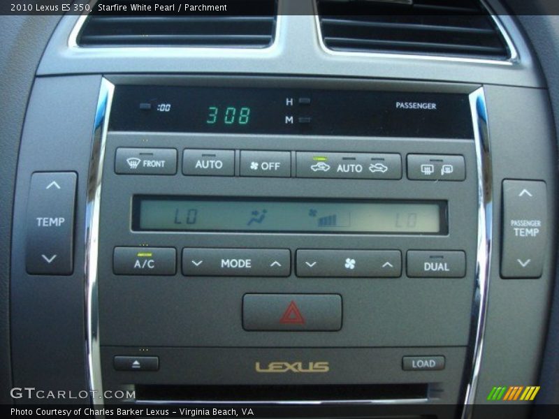 Starfire White Pearl / Parchment 2010 Lexus ES 350