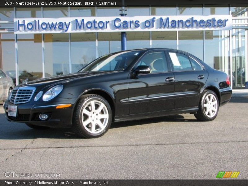 Black / Cashmere 2007 Mercedes-Benz E 350 4Matic Sedan