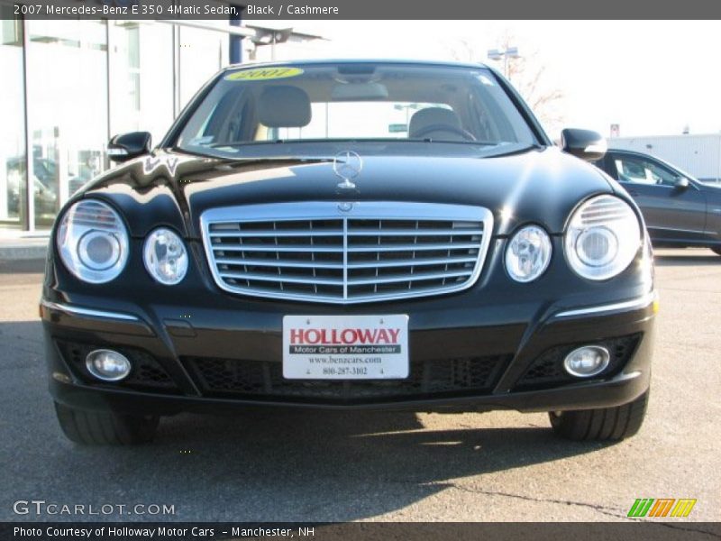 Black / Cashmere 2007 Mercedes-Benz E 350 4Matic Sedan