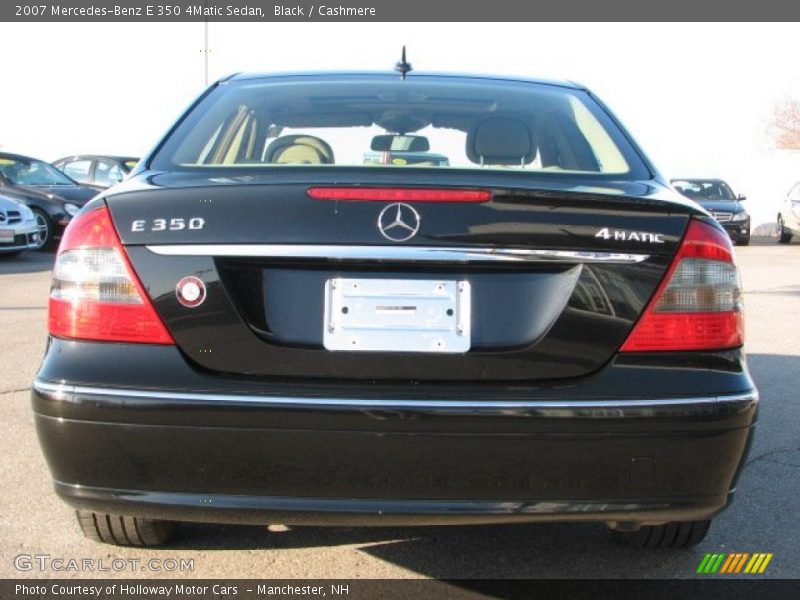 Black / Cashmere 2007 Mercedes-Benz E 350 4Matic Sedan