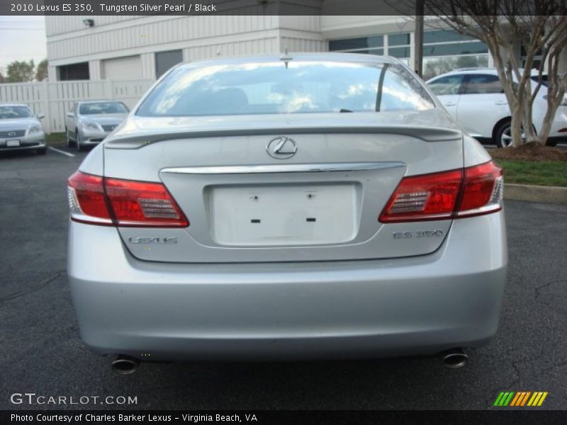 Tungsten Silver Pearl / Black 2010 Lexus ES 350