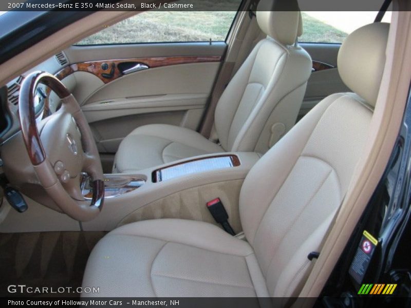 Black / Cashmere 2007 Mercedes-Benz E 350 4Matic Sedan