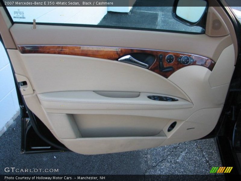 Black / Cashmere 2007 Mercedes-Benz E 350 4Matic Sedan