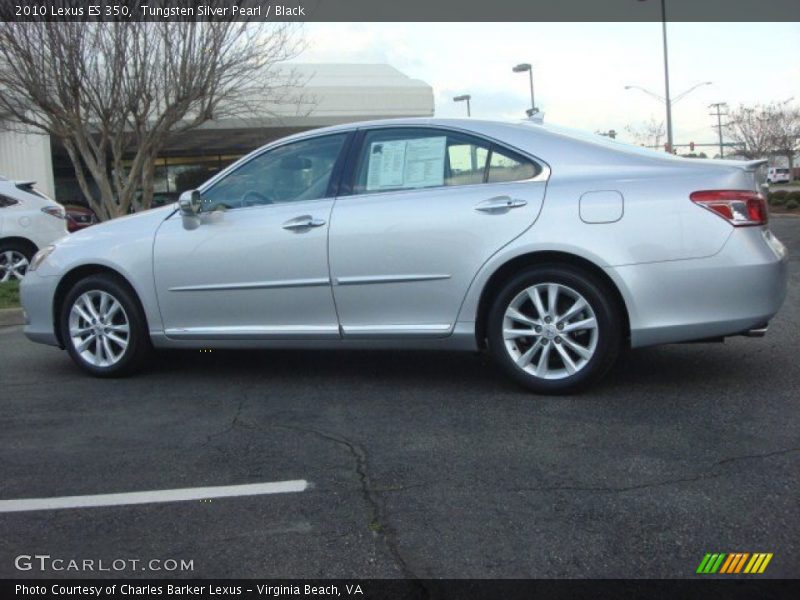 Tungsten Silver Pearl / Black 2010 Lexus ES 350