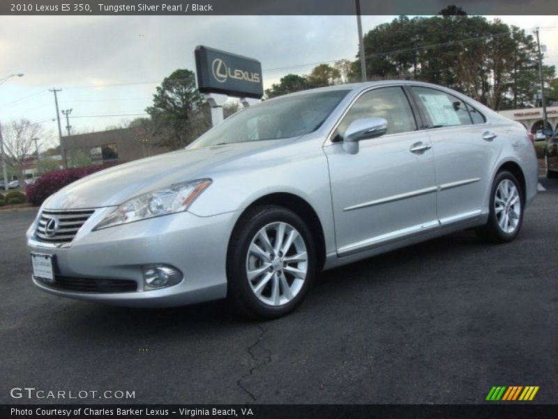 Tungsten Silver Pearl / Black 2010 Lexus ES 350