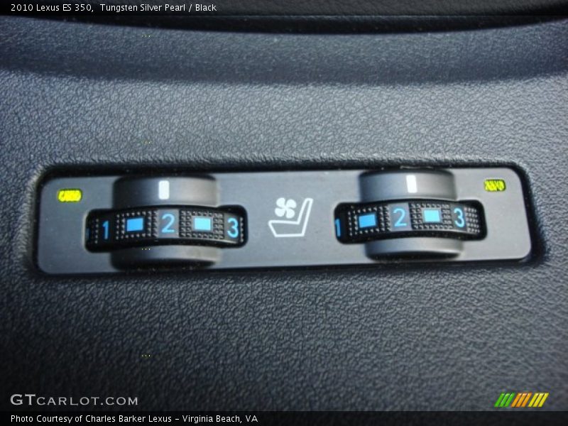Tungsten Silver Pearl / Black 2010 Lexus ES 350