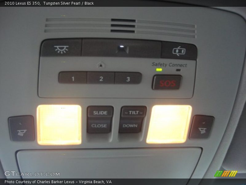 Tungsten Silver Pearl / Black 2010 Lexus ES 350