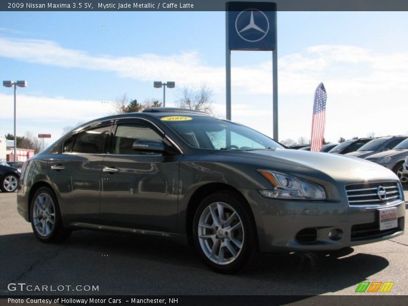 Mystic Jade Metallic / Caffe Latte 2009 Nissan Maxima 3.5 SV