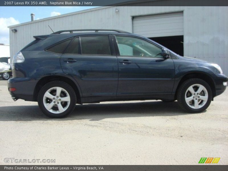 Neptune Blue Mica / Ivory 2007 Lexus RX 350 AWD