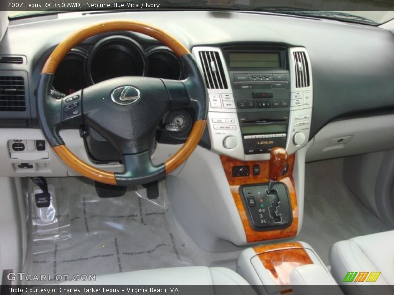 Neptune Blue Mica / Ivory 2007 Lexus RX 350 AWD