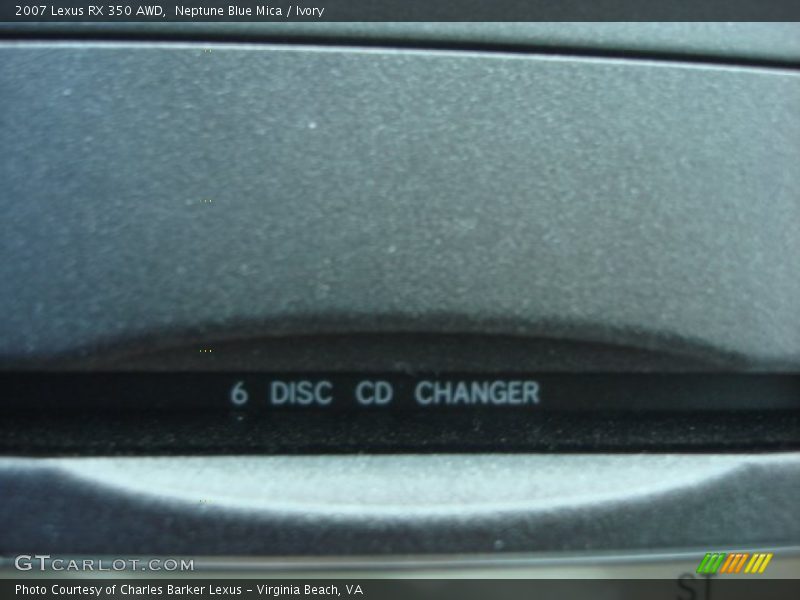 Neptune Blue Mica / Ivory 2007 Lexus RX 350 AWD