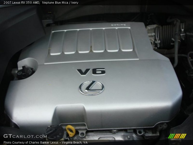 Neptune Blue Mica / Ivory 2007 Lexus RX 350 AWD