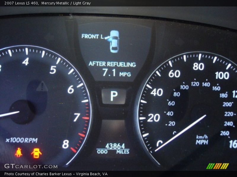 Mercury Metallic / Light Gray 2007 Lexus LS 460