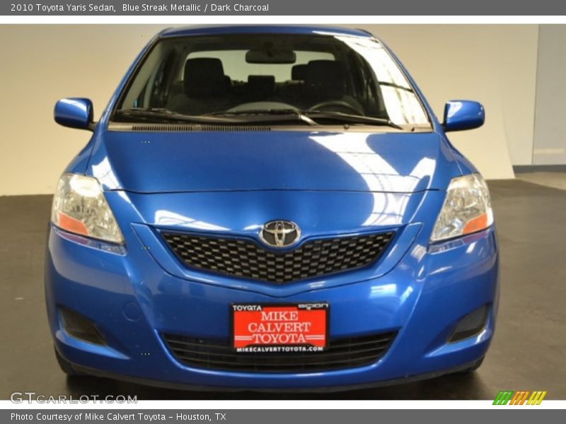 Blue Streak Metallic / Dark Charcoal 2010 Toyota Yaris Sedan