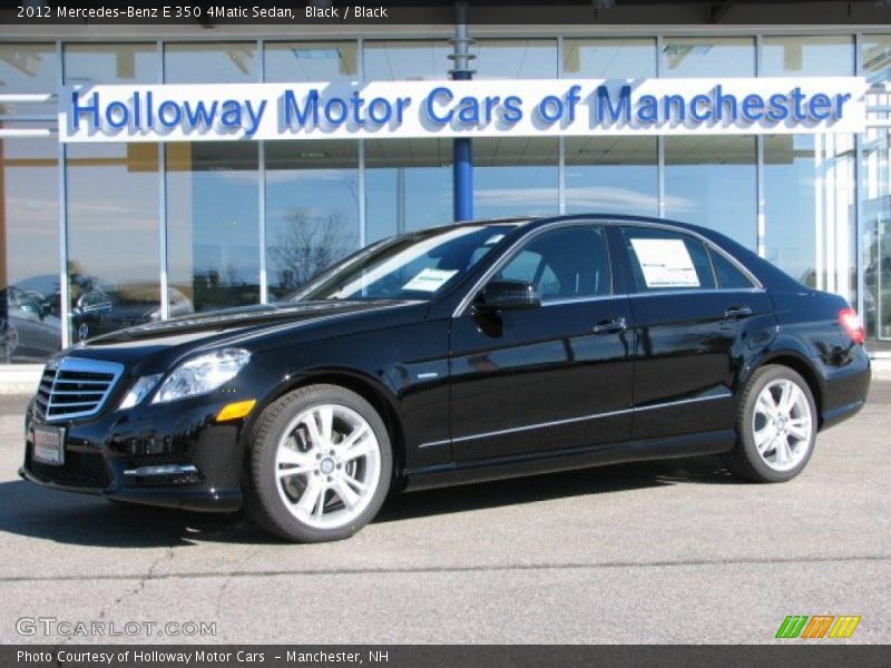 Black / Black 2012 Mercedes-Benz E 350 4Matic Sedan