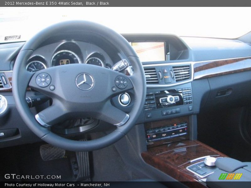 Black / Black 2012 Mercedes-Benz E 350 4Matic Sedan