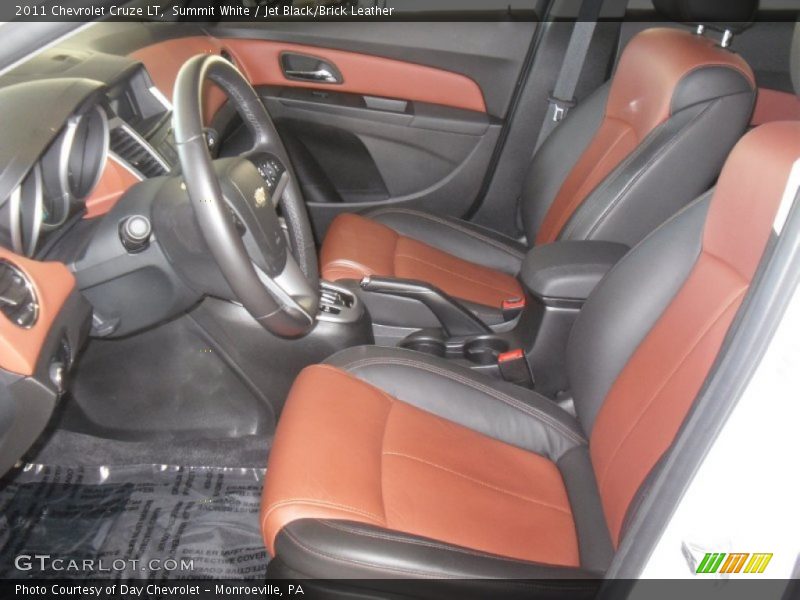  2011 Cruze LT Jet Black/Brick Leather Interior