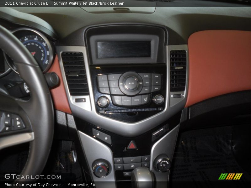 Summit White / Jet Black/Brick Leather 2011 Chevrolet Cruze LT