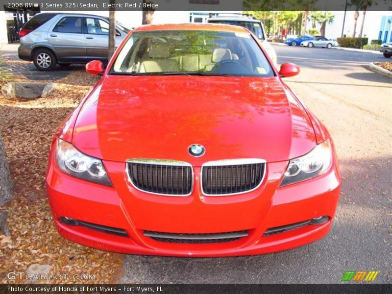 Electric Red / Beige 2006 BMW 3 Series 325i Sedan