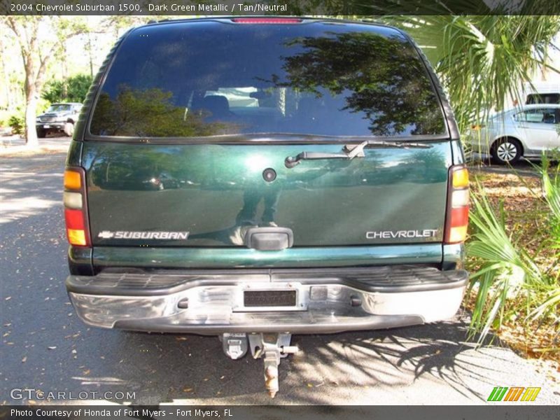 Dark Green Metallic / Tan/Neutral 2004 Chevrolet Suburban 1500