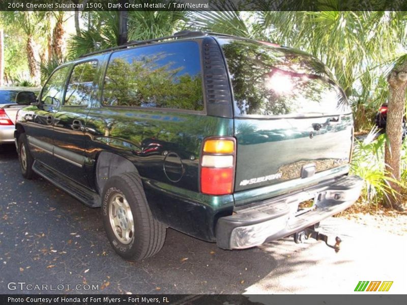 Dark Green Metallic / Tan/Neutral 2004 Chevrolet Suburban 1500