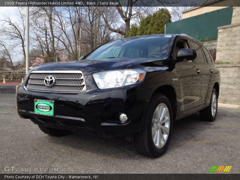 Black / Sand Beige 2009 Toyota Highlander Hybrid Limited 4WD