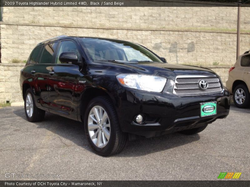 Black / Sand Beige 2009 Toyota Highlander Hybrid Limited 4WD