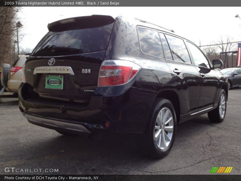 Black / Sand Beige 2009 Toyota Highlander Hybrid Limited 4WD