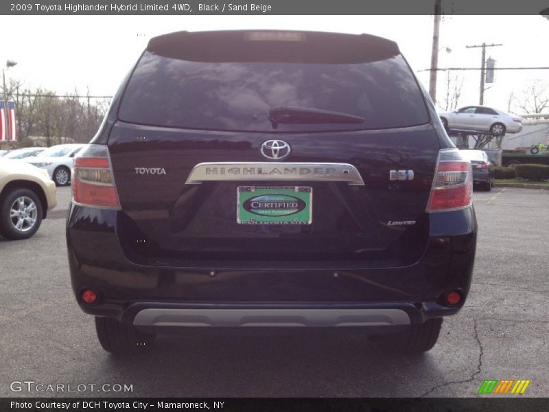 Black / Sand Beige 2009 Toyota Highlander Hybrid Limited 4WD