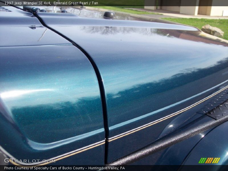 Emerald Green Pearl / Tan 1997 Jeep Wrangler SE 4x4