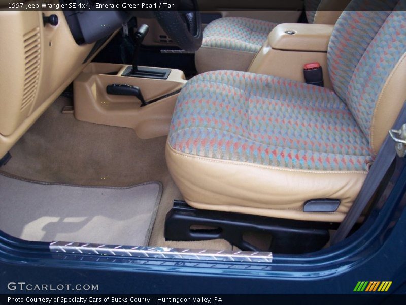Emerald Green Pearl / Tan 1997 Jeep Wrangler SE 4x4