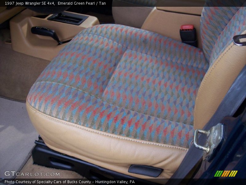 Emerald Green Pearl / Tan 1997 Jeep Wrangler SE 4x4